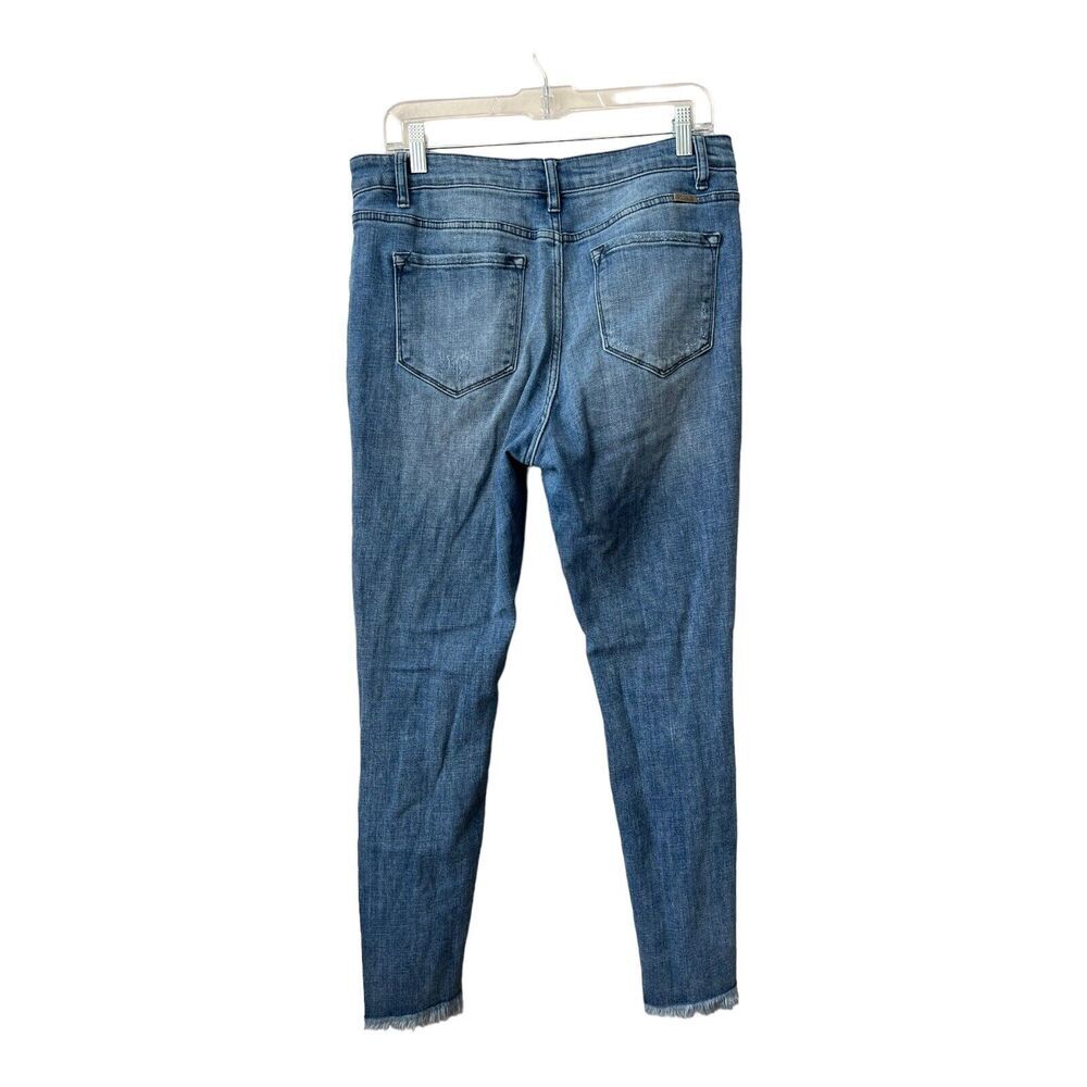 KanCan Skinny Jeans Womens 30 Distressed Whiskered Mid Rise Stretch Denim - Picture 2 of 11